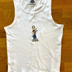 Never worn RadioDolls “Kat” tank top. Size XL 14